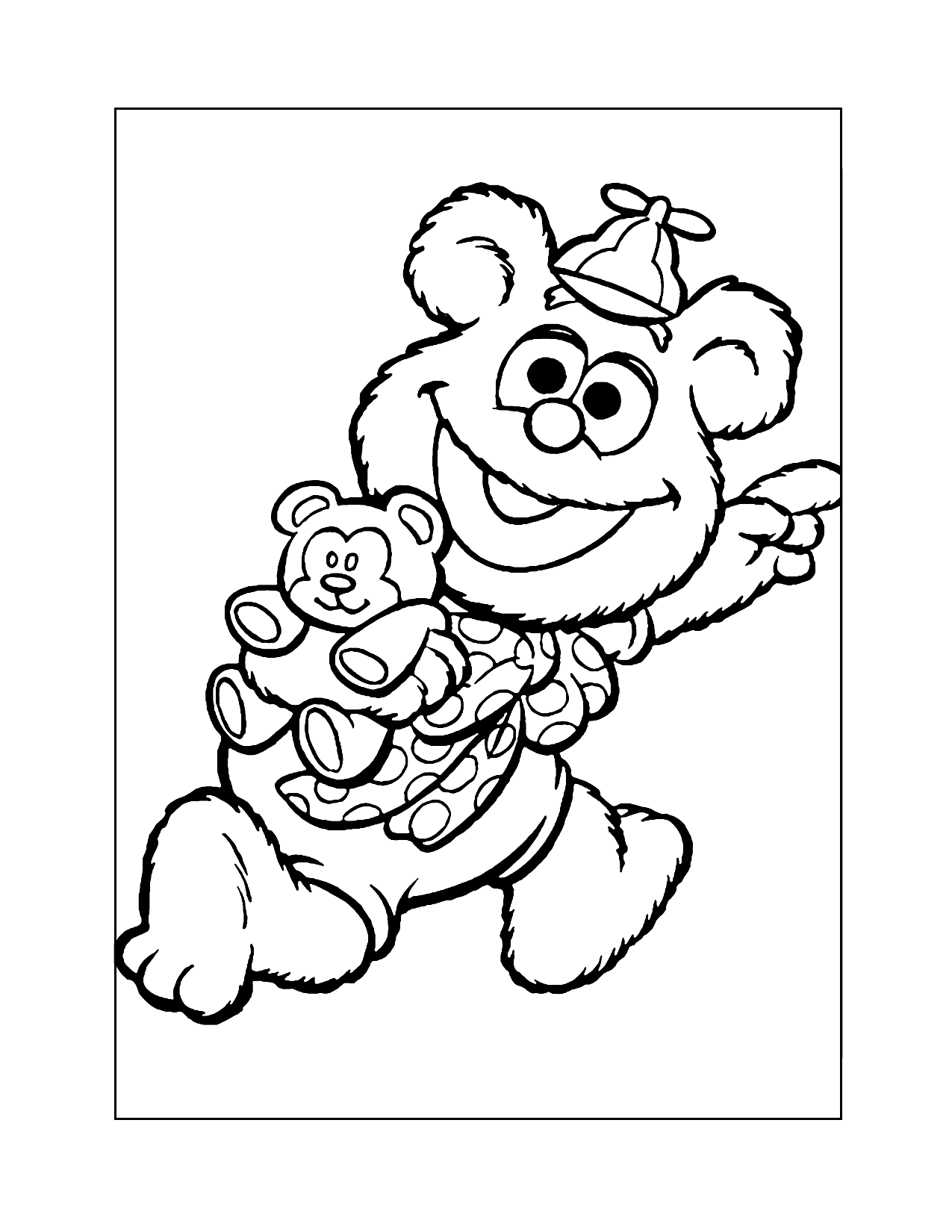 Fozzi Muppet Baby Coloring Page