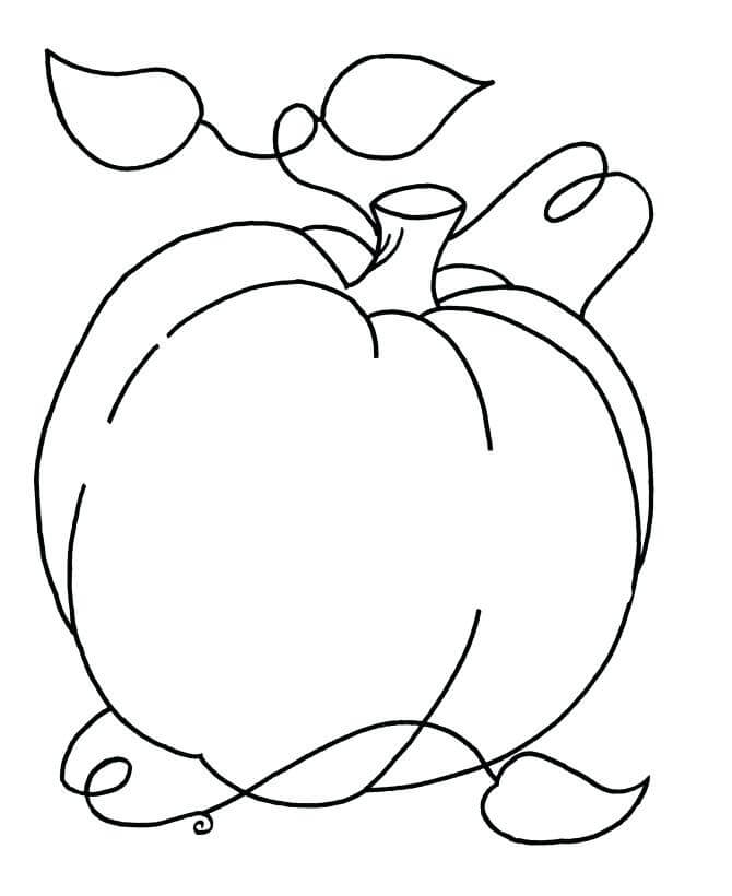 Free Blank Pumpkin Coloring Pages