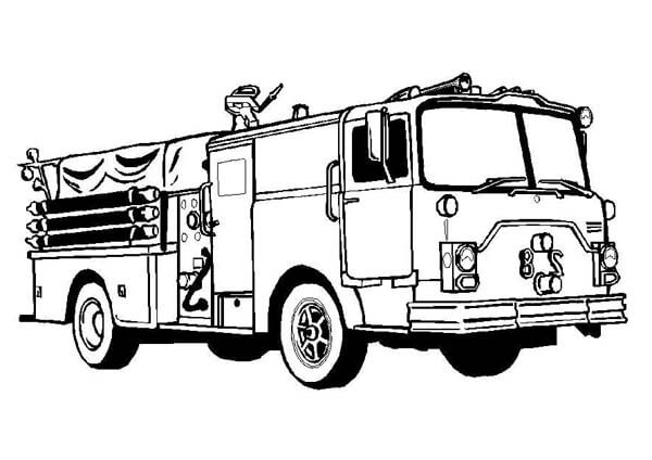 Free Fire Truck Coloring Pages