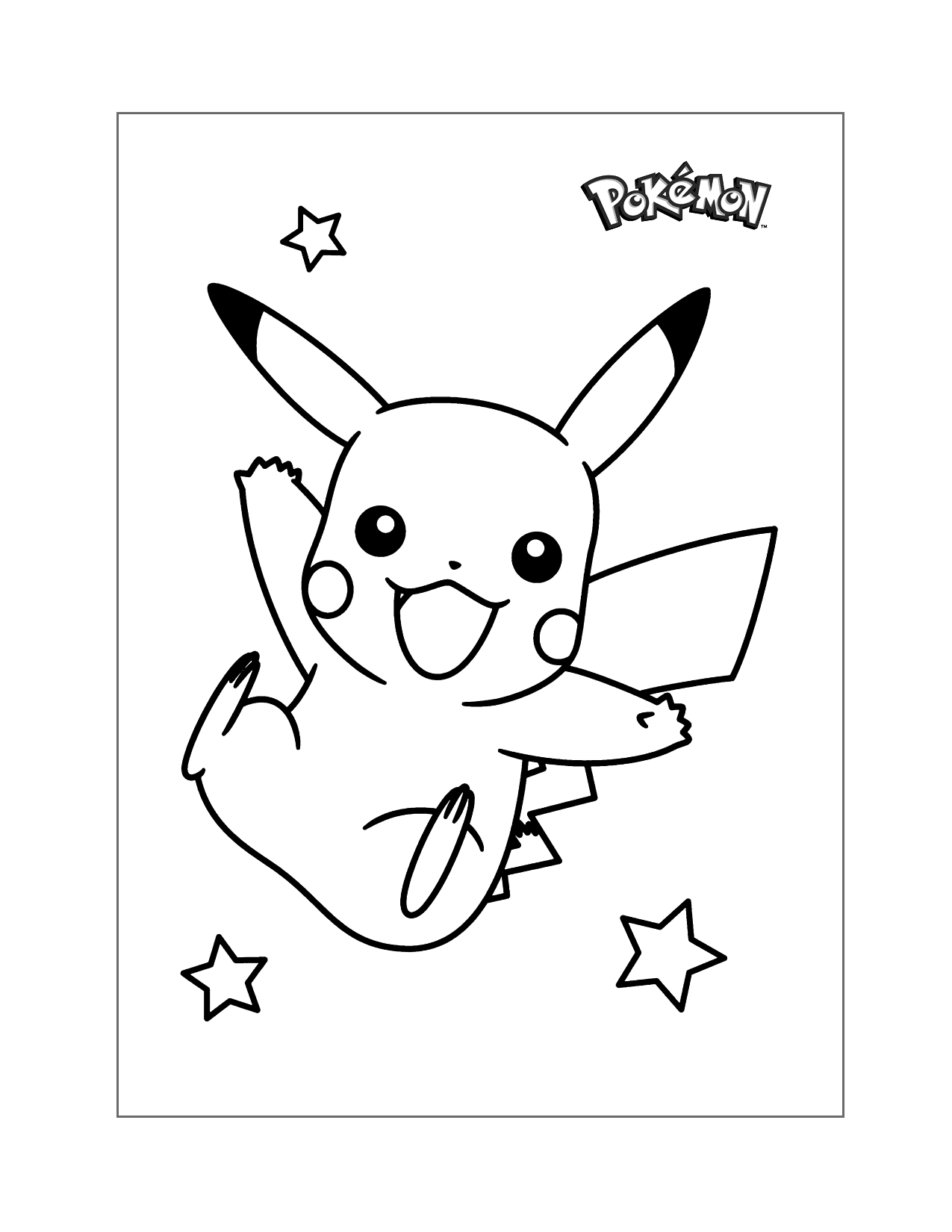 Free Pikachu Coloring Pages