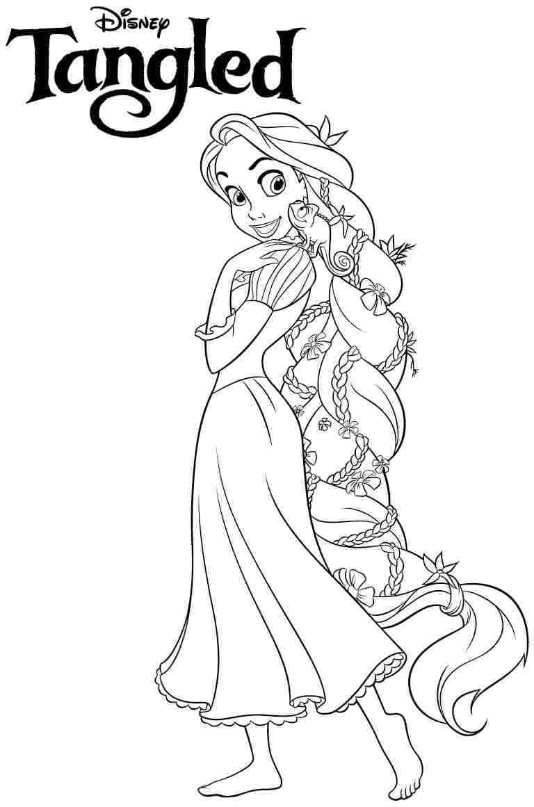 Free Tangled Disney Princess Coloring Pages