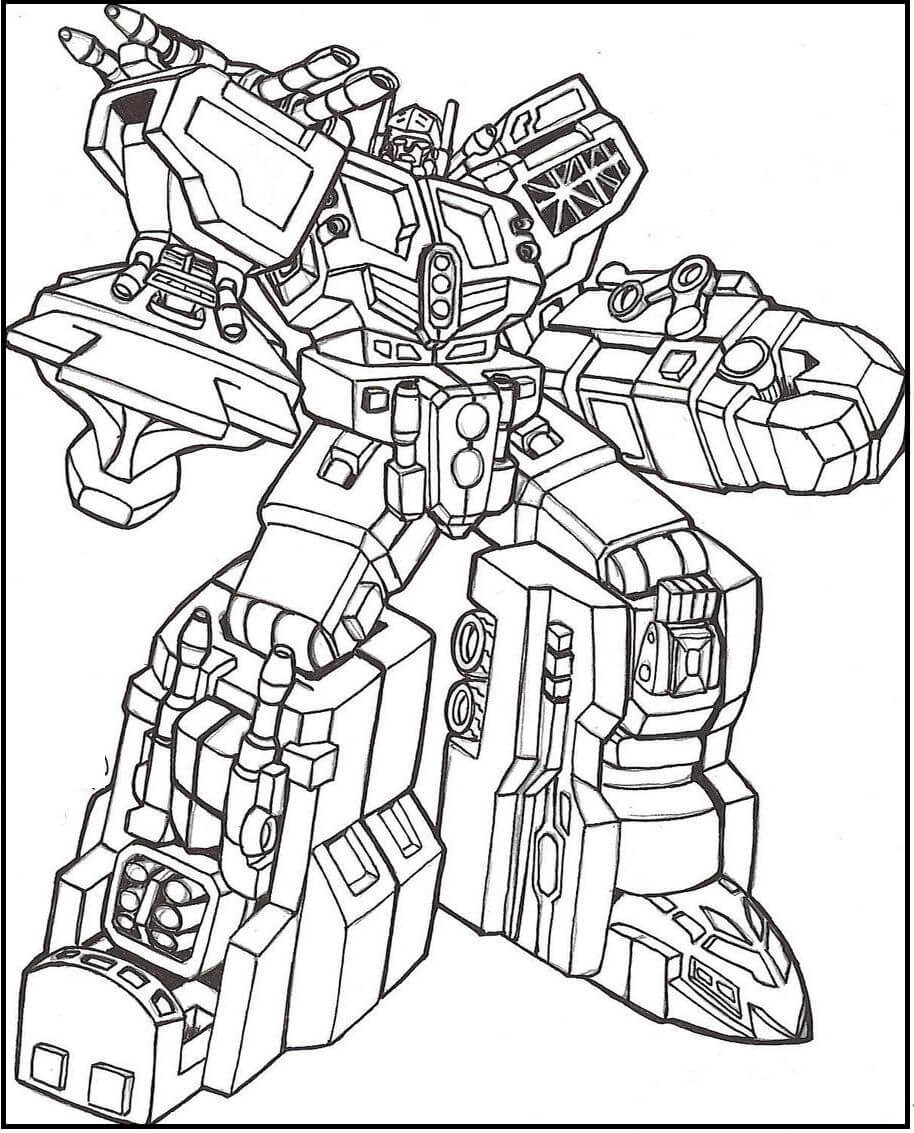 Free Transformers Coloring Page