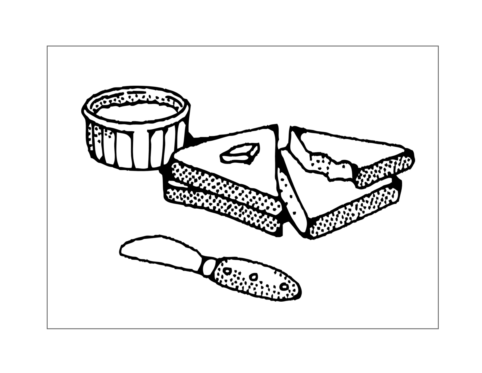 Frend Toast Coloring Page