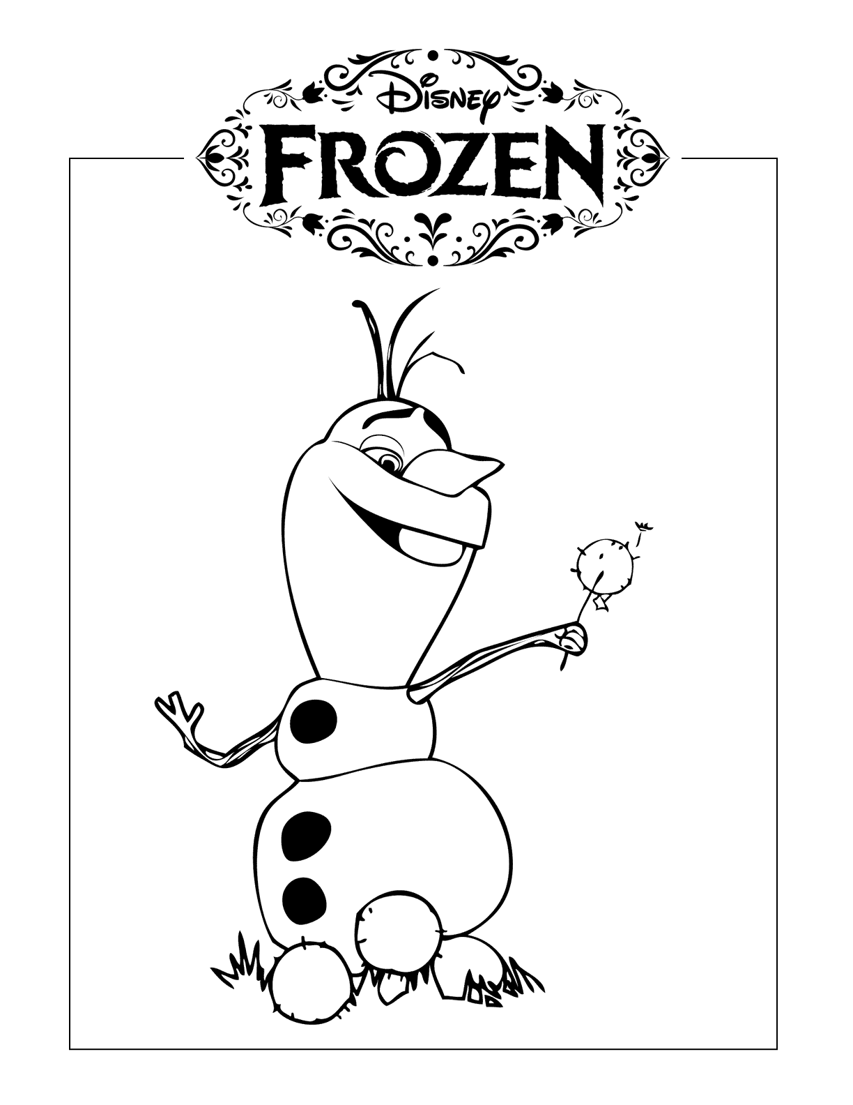 Frozens Olaf Coloring Pages