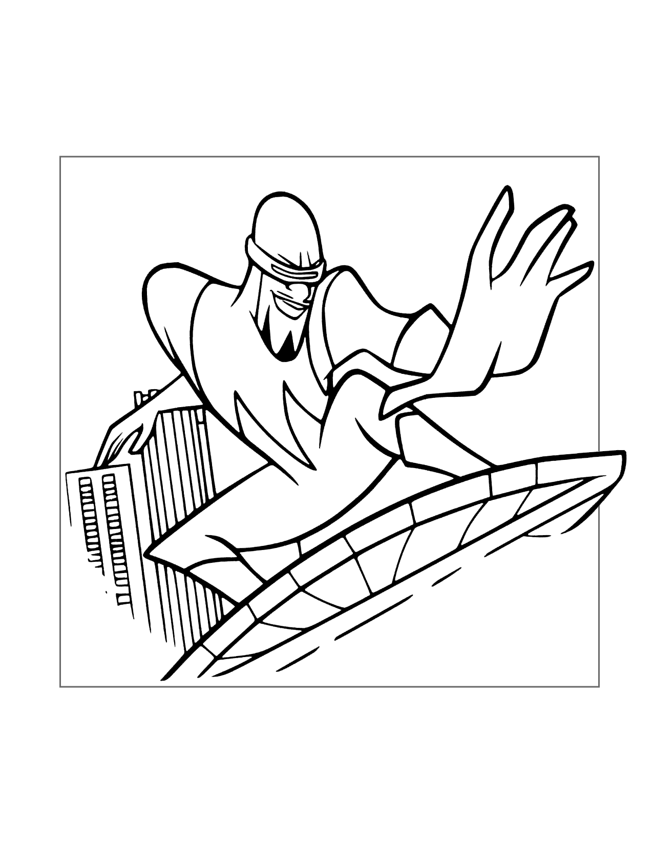 Frozone The Incredibles Coloring Page