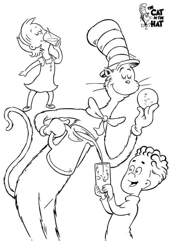 Cat in the Hat Coloring Pages – Printable Coloring Pages