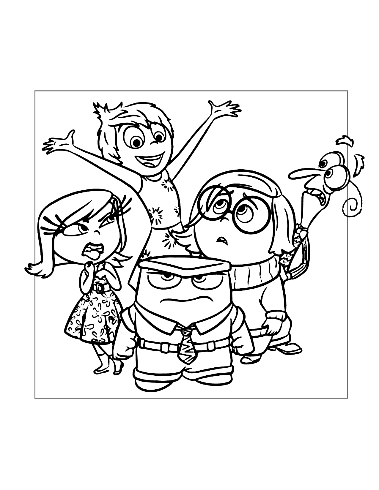Fun Inside Out Coloring Page