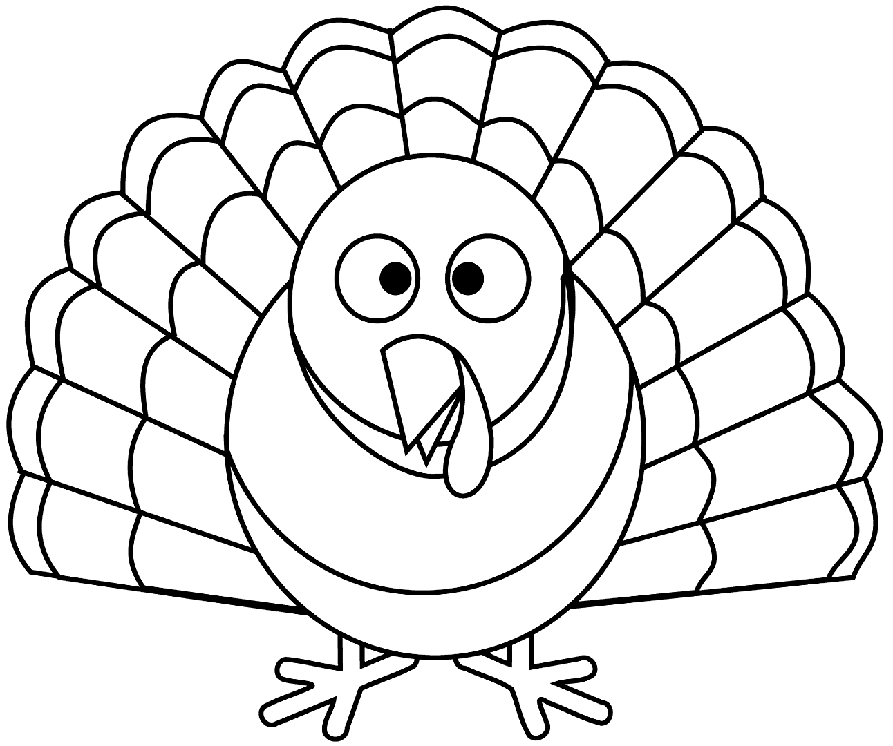 Fun Turkey Coloring Pages
