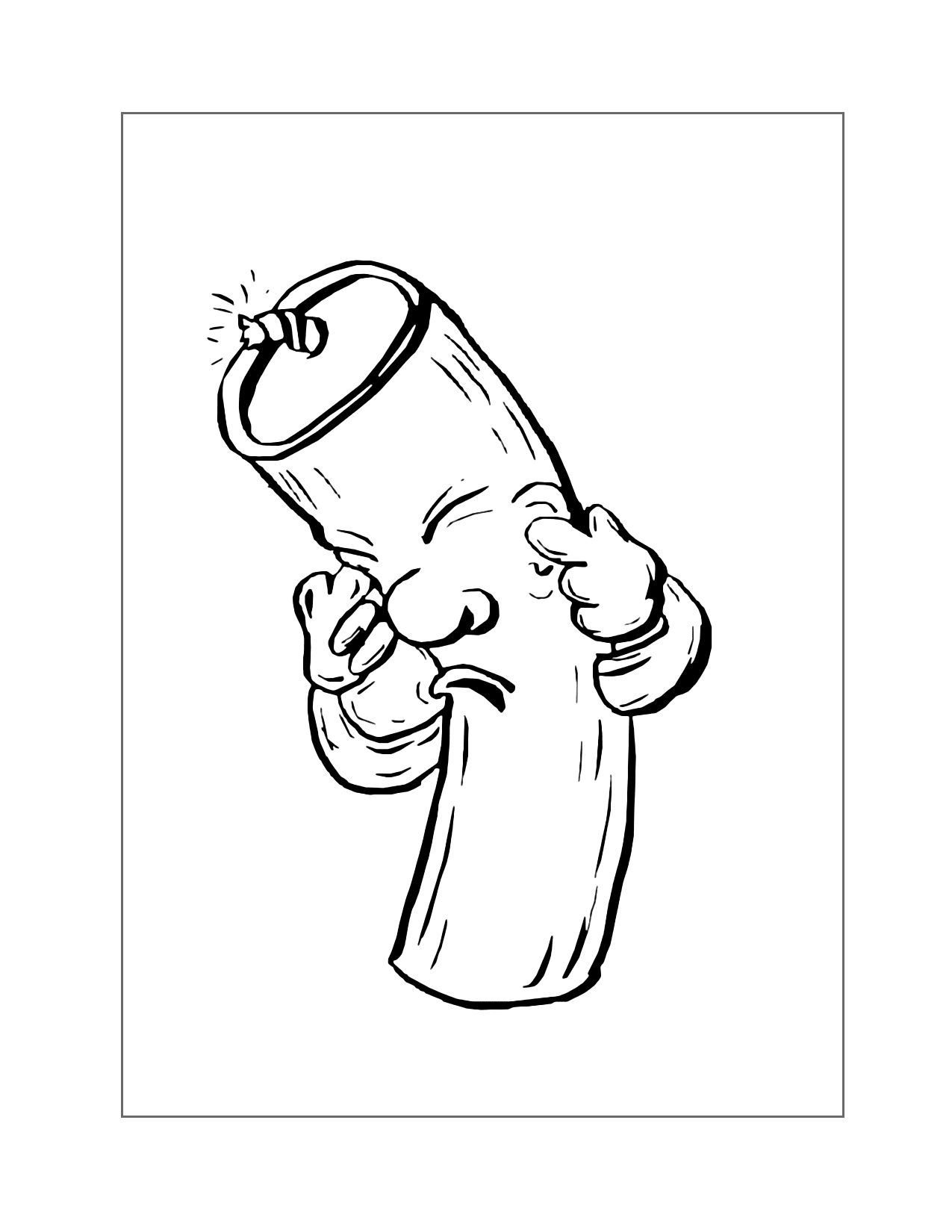Funny Dynamite Coloring Page
