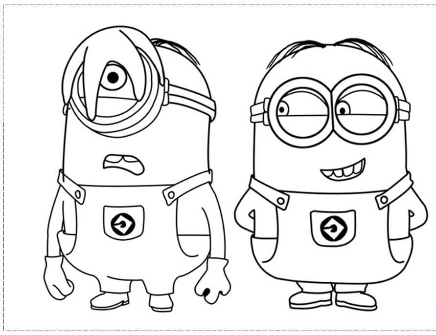 Funny Minions Coloring Pages