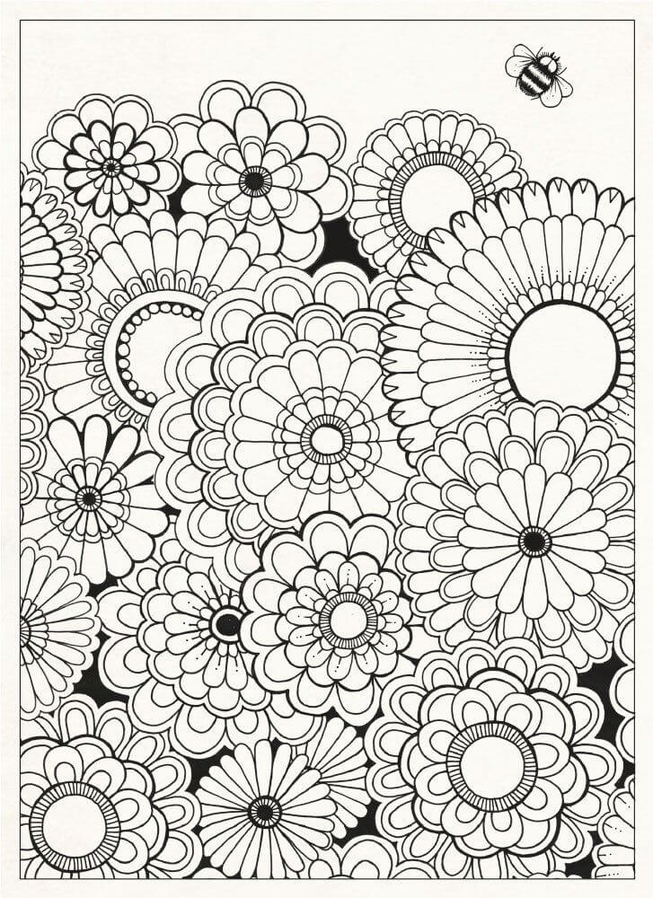 Garden Flowers Coloring Pages For Adults