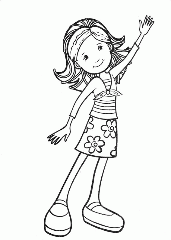 Girl Doll Coloring Page