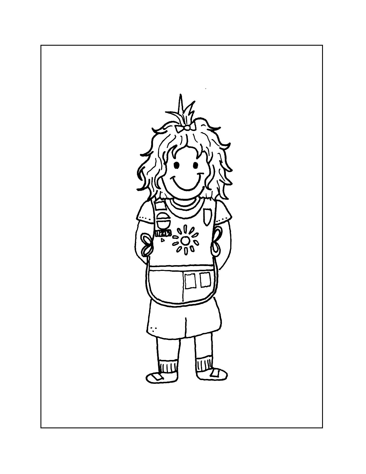 Girl Scout Coloring Page Printable