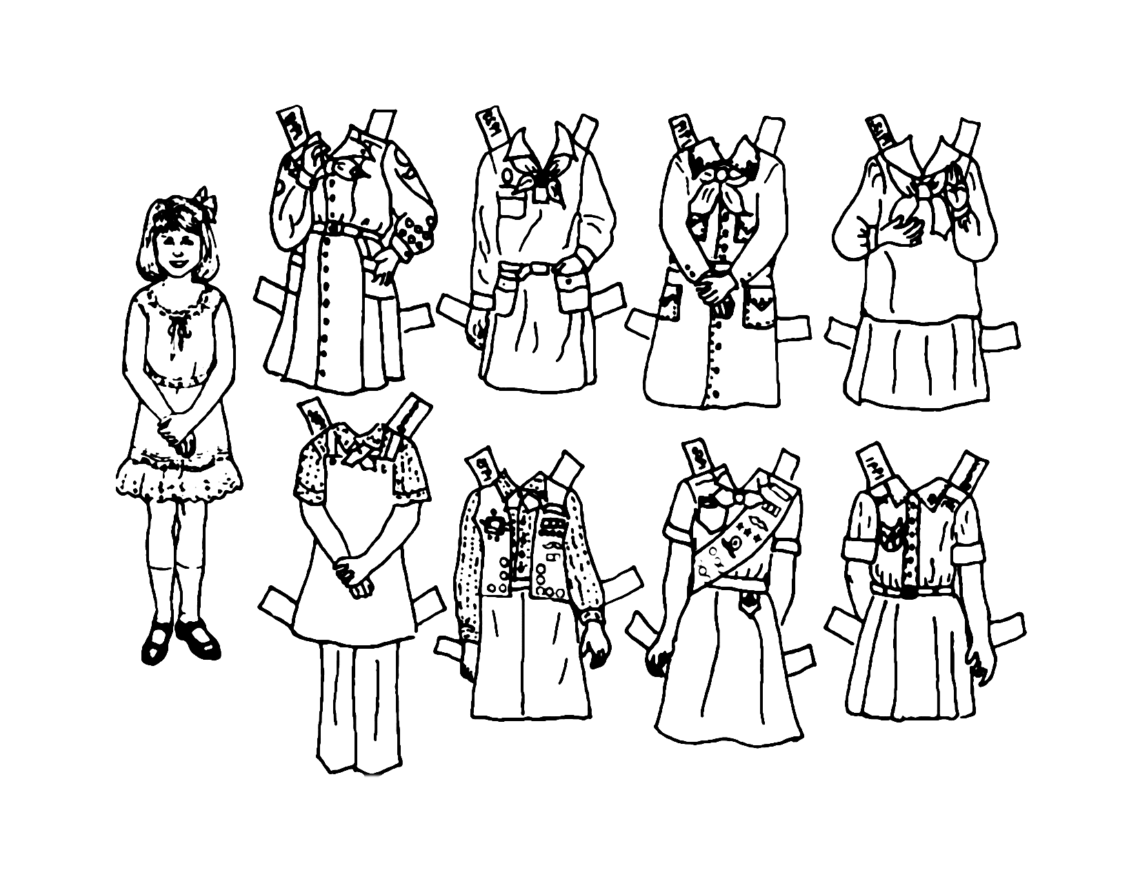 Girl Scout Paper Doll Cutout
