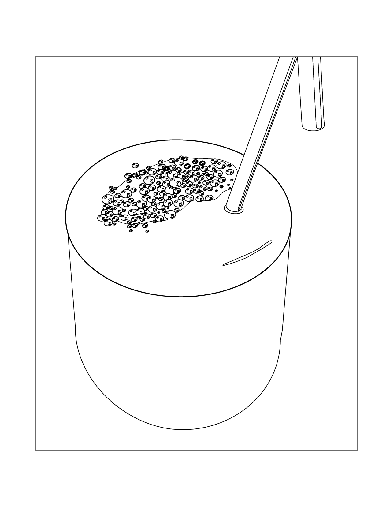 Glass Of Orange Juice Coloring Page
