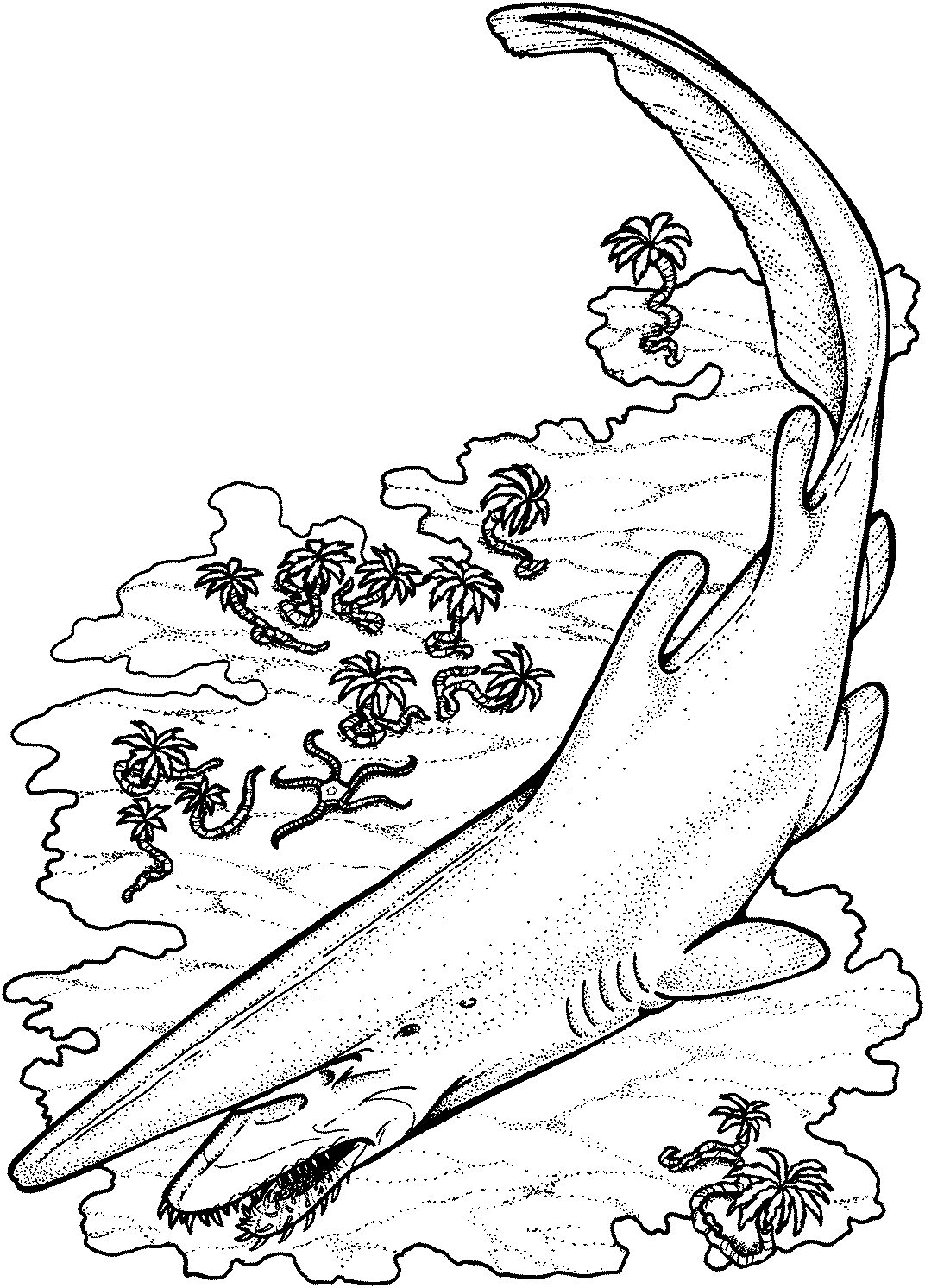 Goblin Shark Coloring Pages