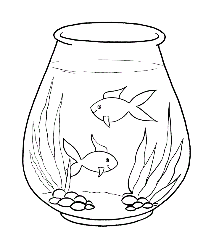 Goldfish Printable Coloring Pages