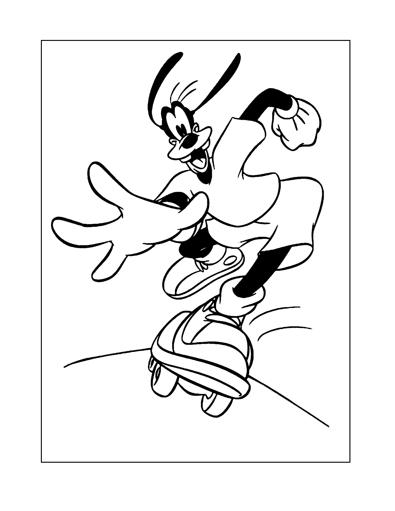 Goofy Riding Skateboard