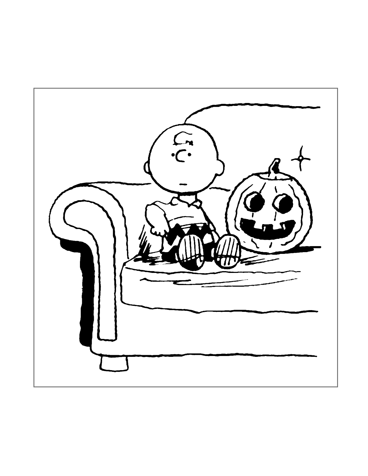 Great Pumpkin Charlie Brown Coloring Page