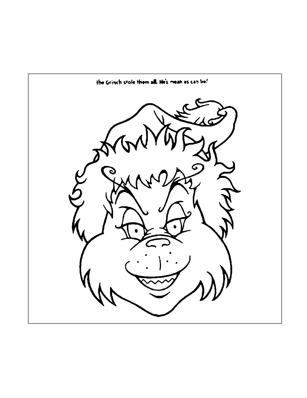 Grinch Coloring Pages – Printable Coloring Pages