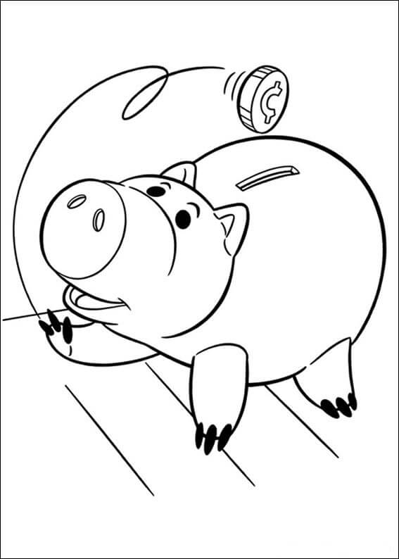 Hamm Toy Story Coloring Pages
