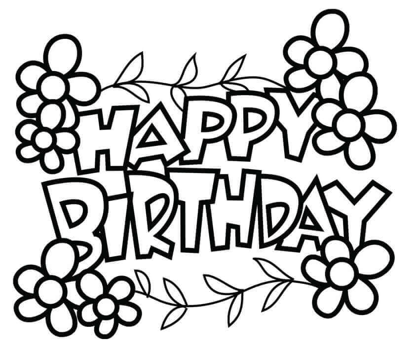 Happy Birthday Coloring Pages Printable Coloring Pages Grab Your Crayons Lets Color 