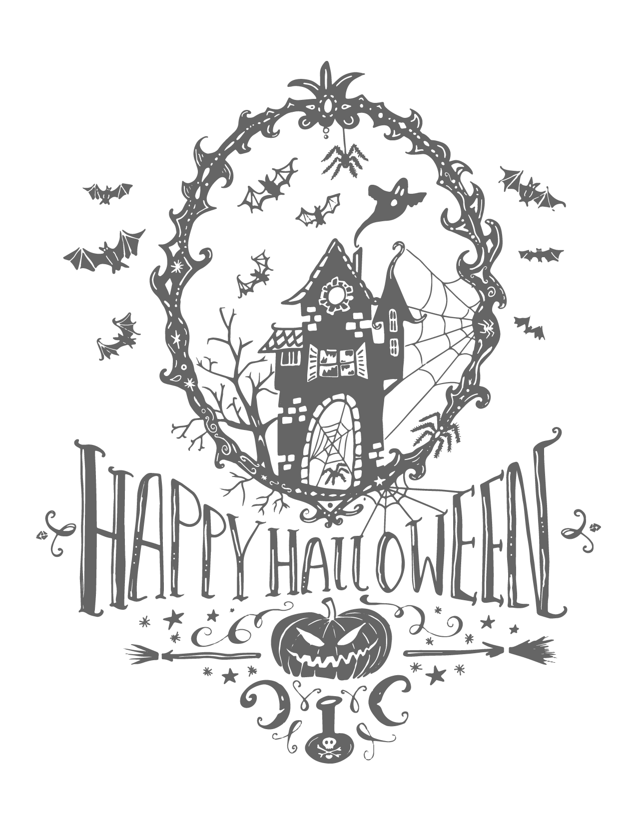 Happy Halloween Printable Art