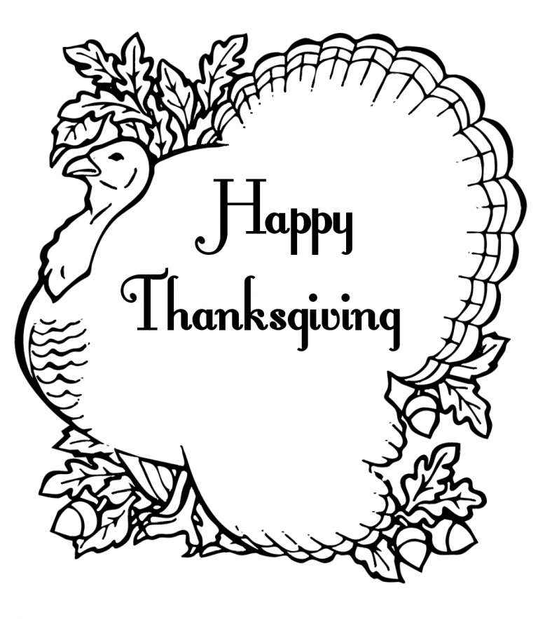 Happy Thanksgiving Coloring Pages2