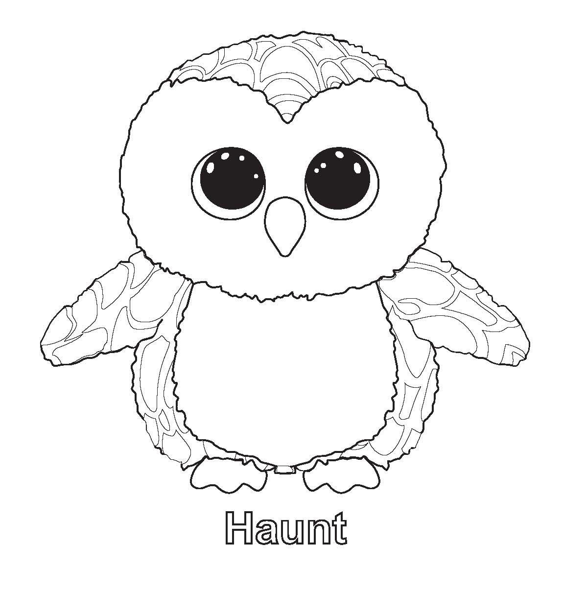 Haunt - Beanie Boo Coloring Pages