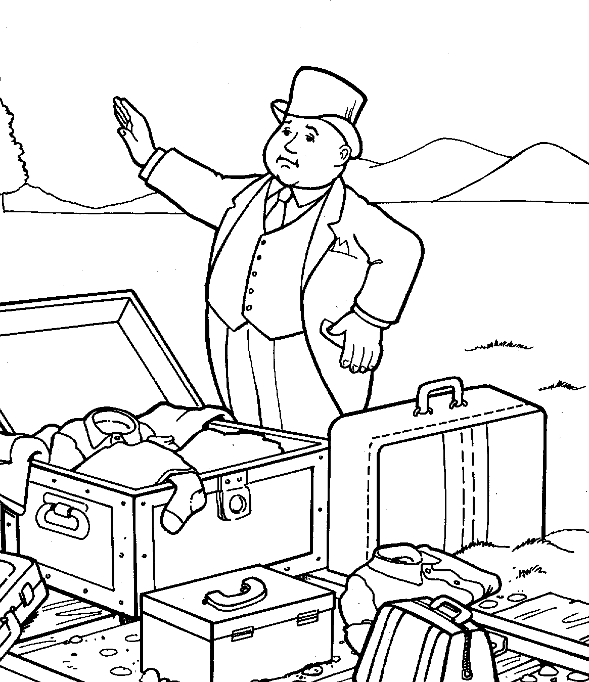 Have To Wait Thomas Coloring Page