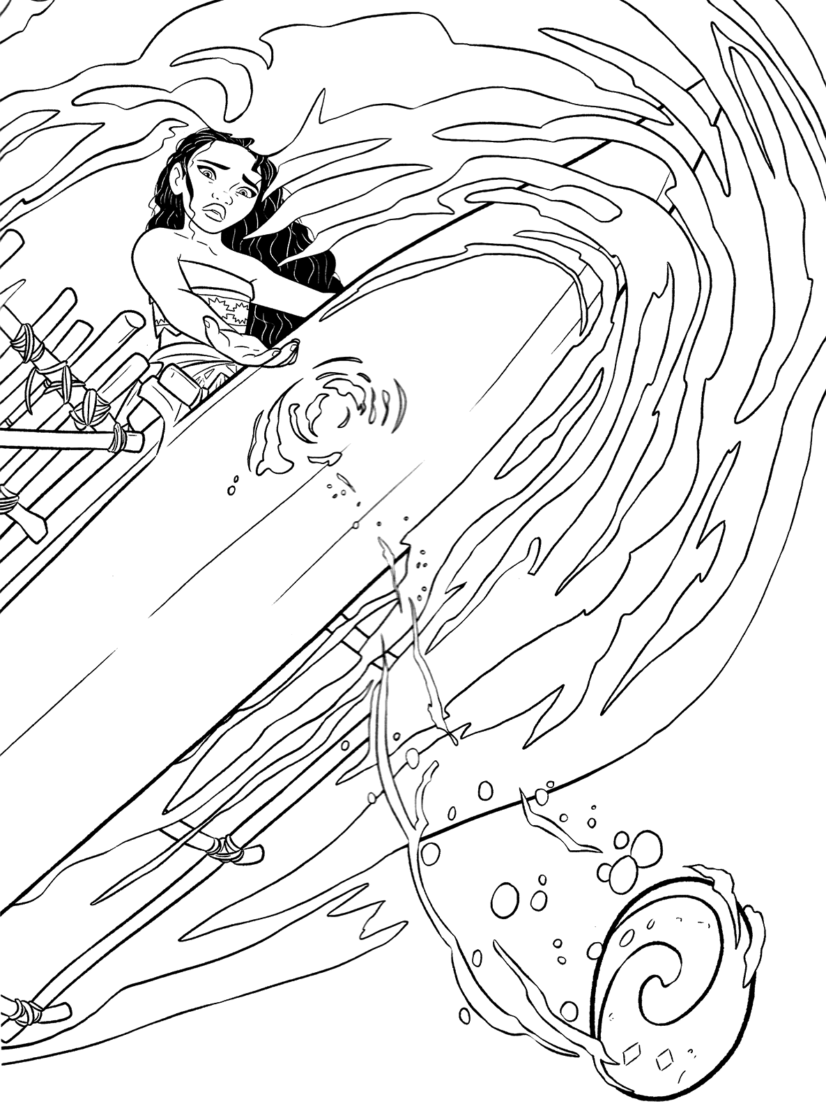 Heart Of Te Fiti Moana Coloring Pages