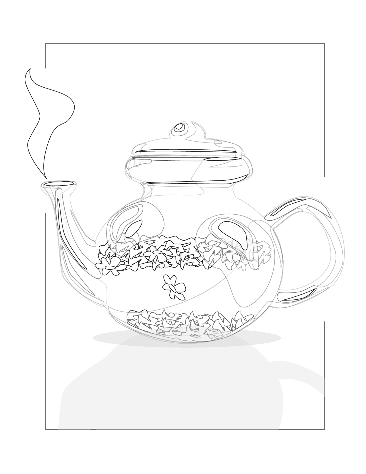 Herbal Tea Coloring Page