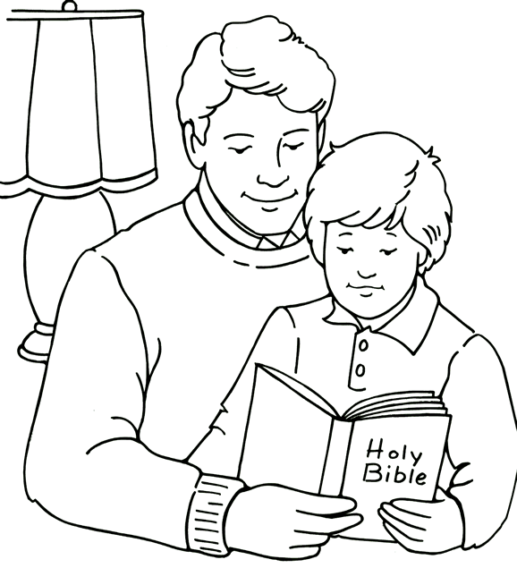 Holy Bible Christian Coloring Pages