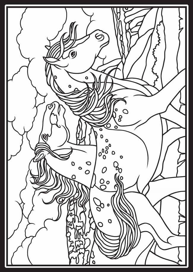 Horses Coloring Page2