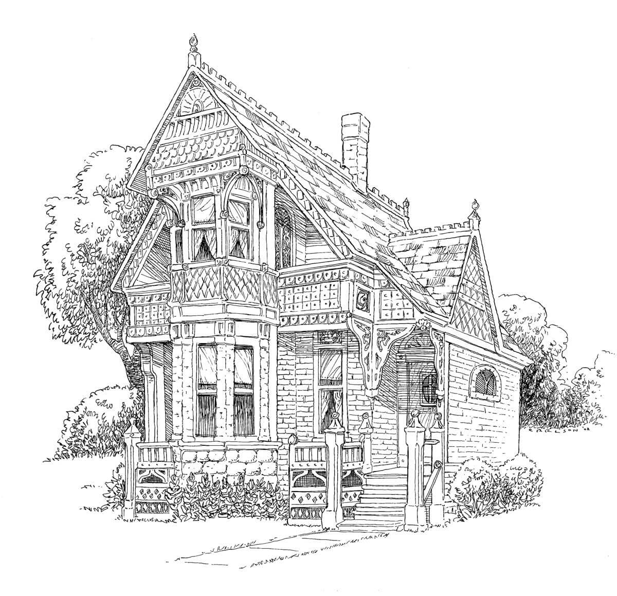 House Drawing To Color2