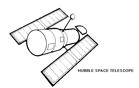 Hubble Space Telescope Coloring Page