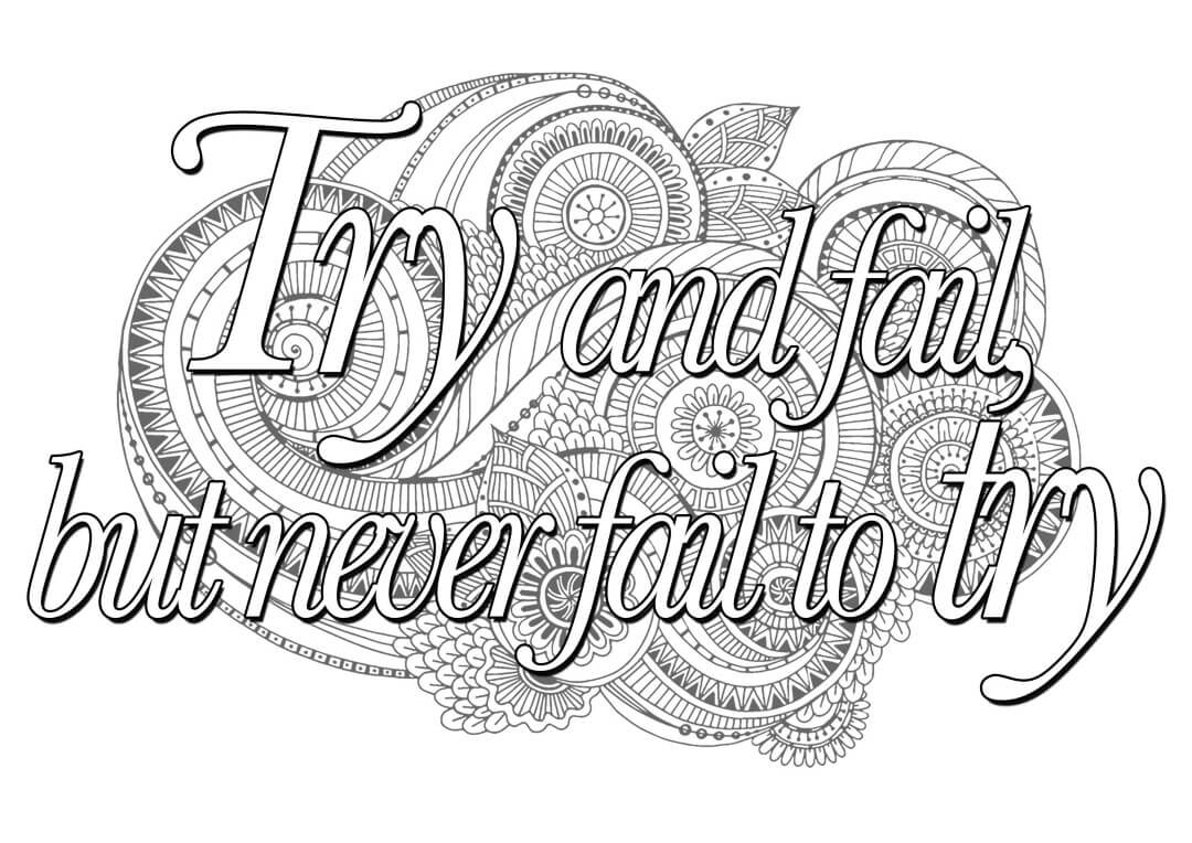 Free Printable Inspirational Quotes Coloring Pages For With Printable