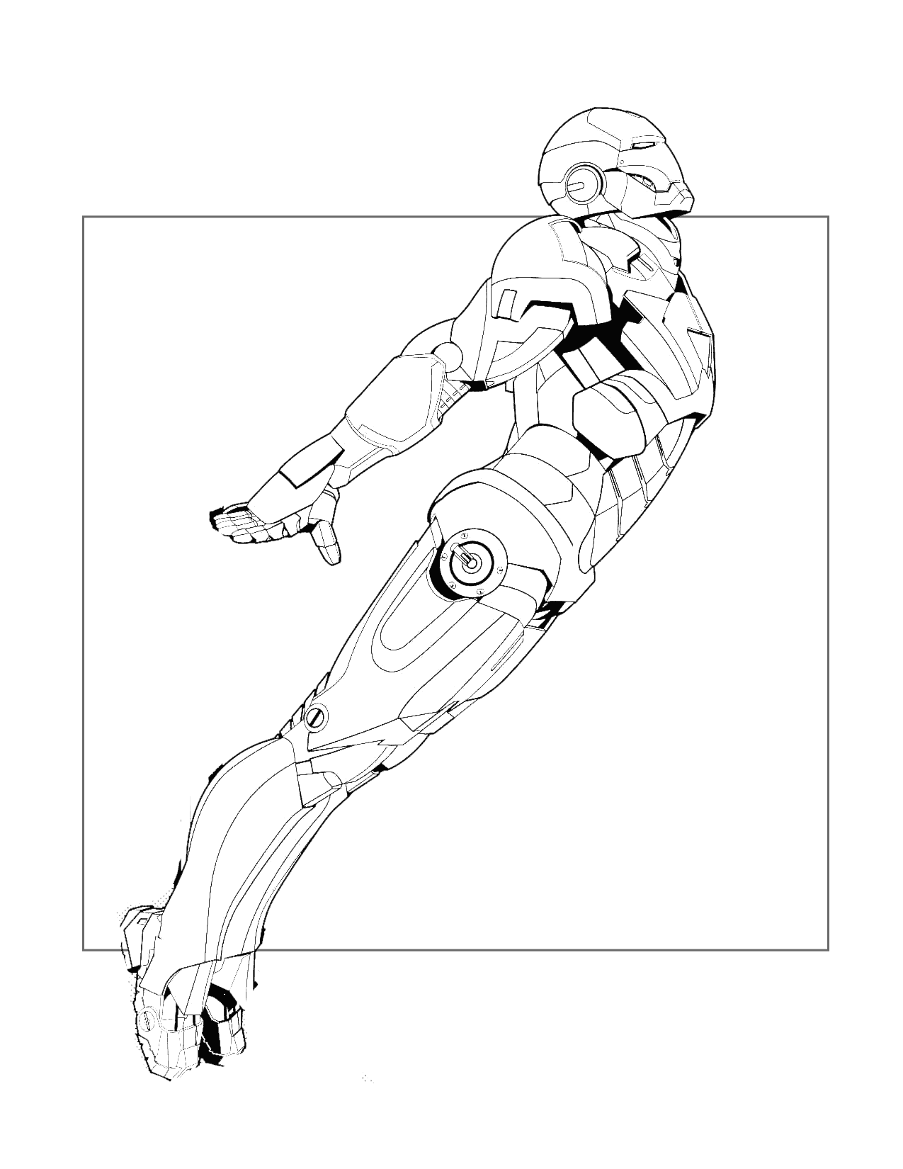 Iron Man Launches Coloring Page