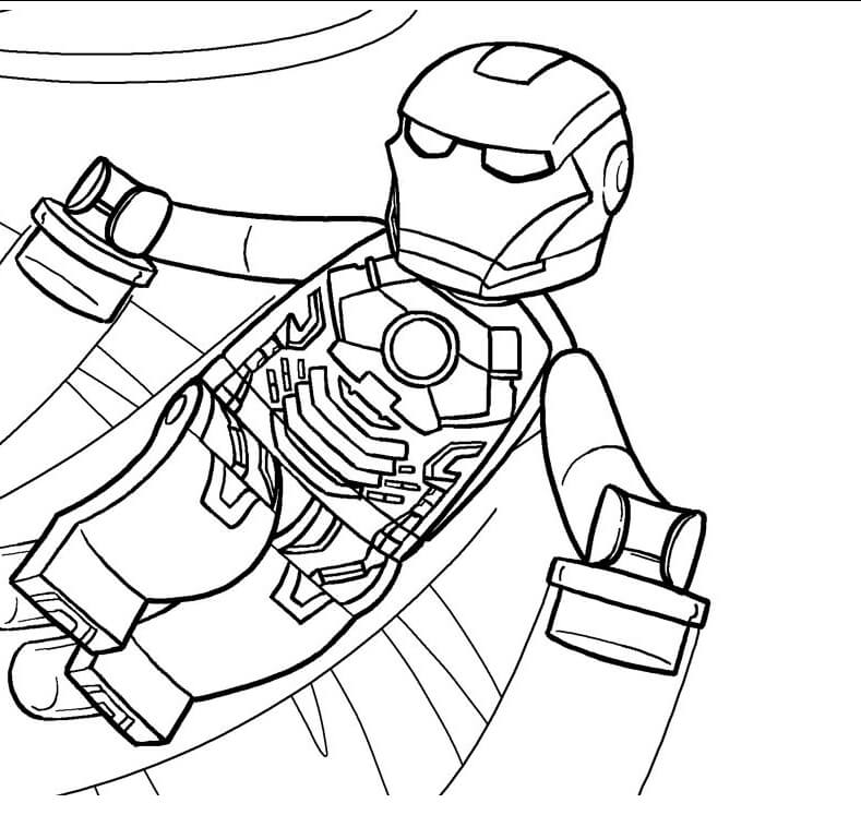 Iron Man Lego Avengers Coloring Pages