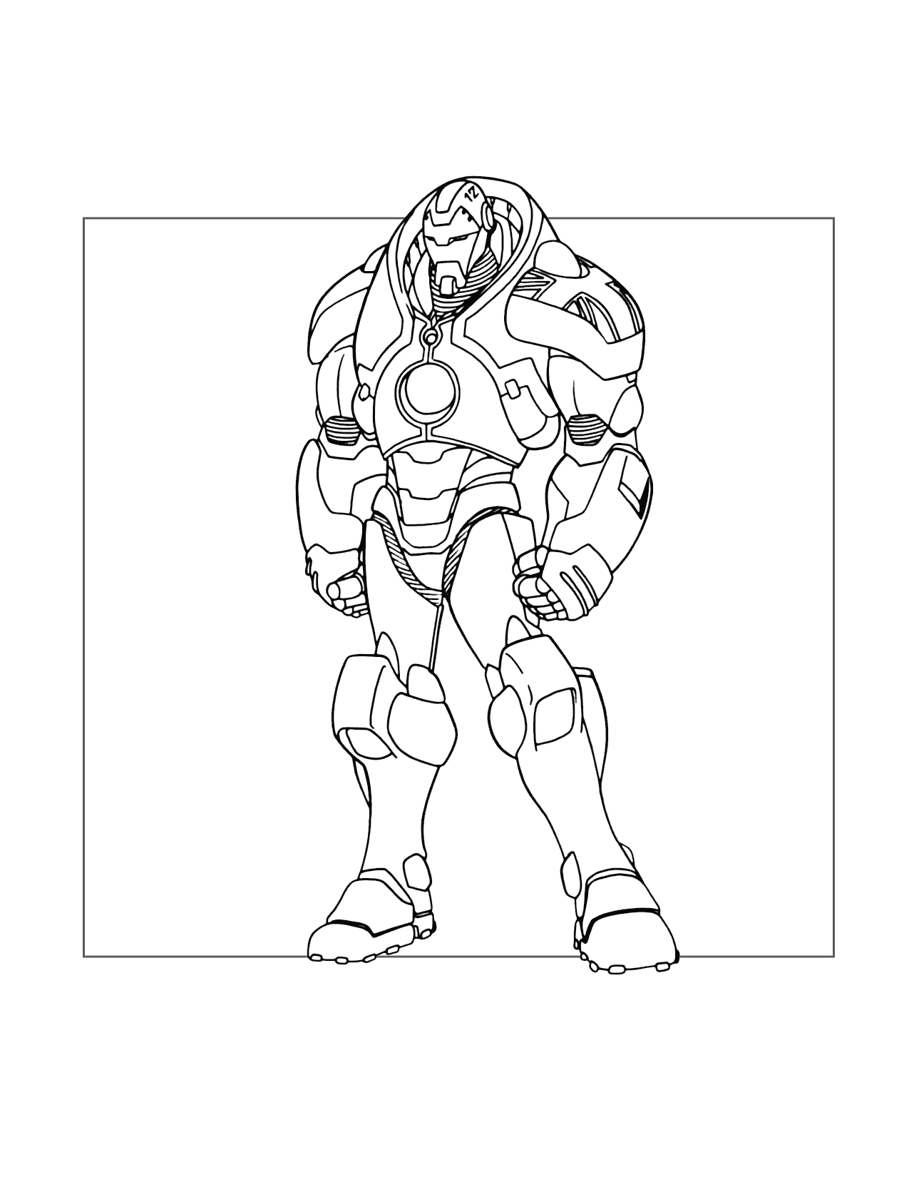 Iron Man Suit Coloring Page