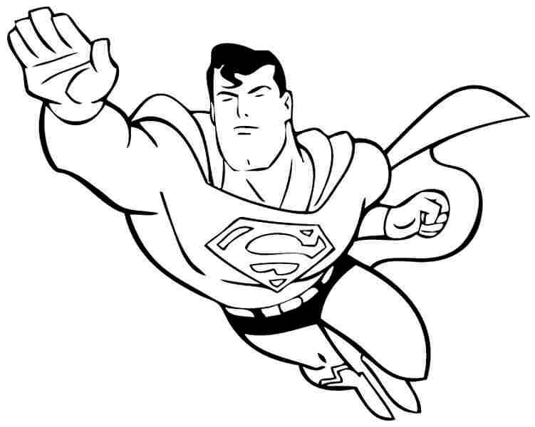 Its Superman Coloring Page