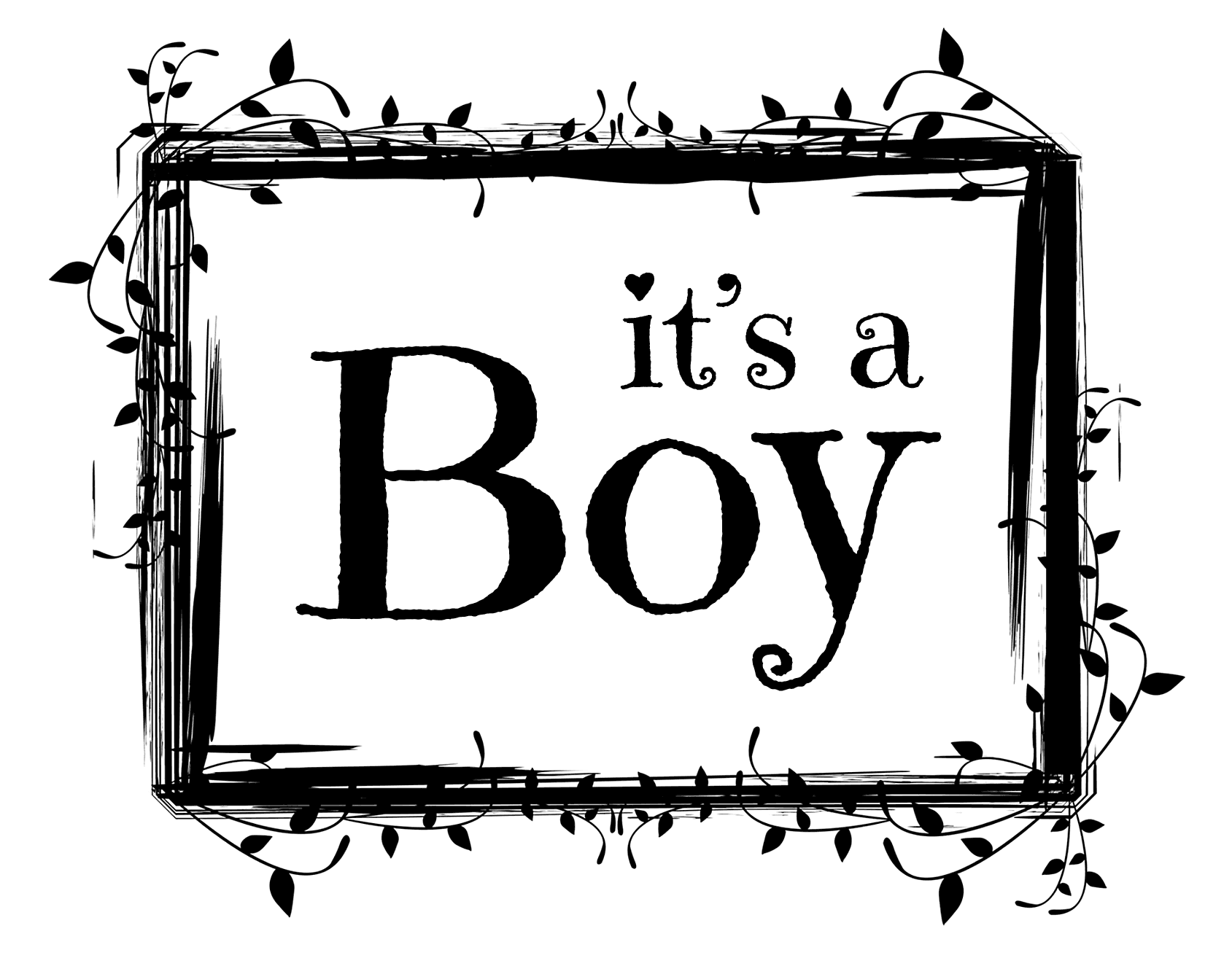 Its A Boy Baby Shower Printable Page