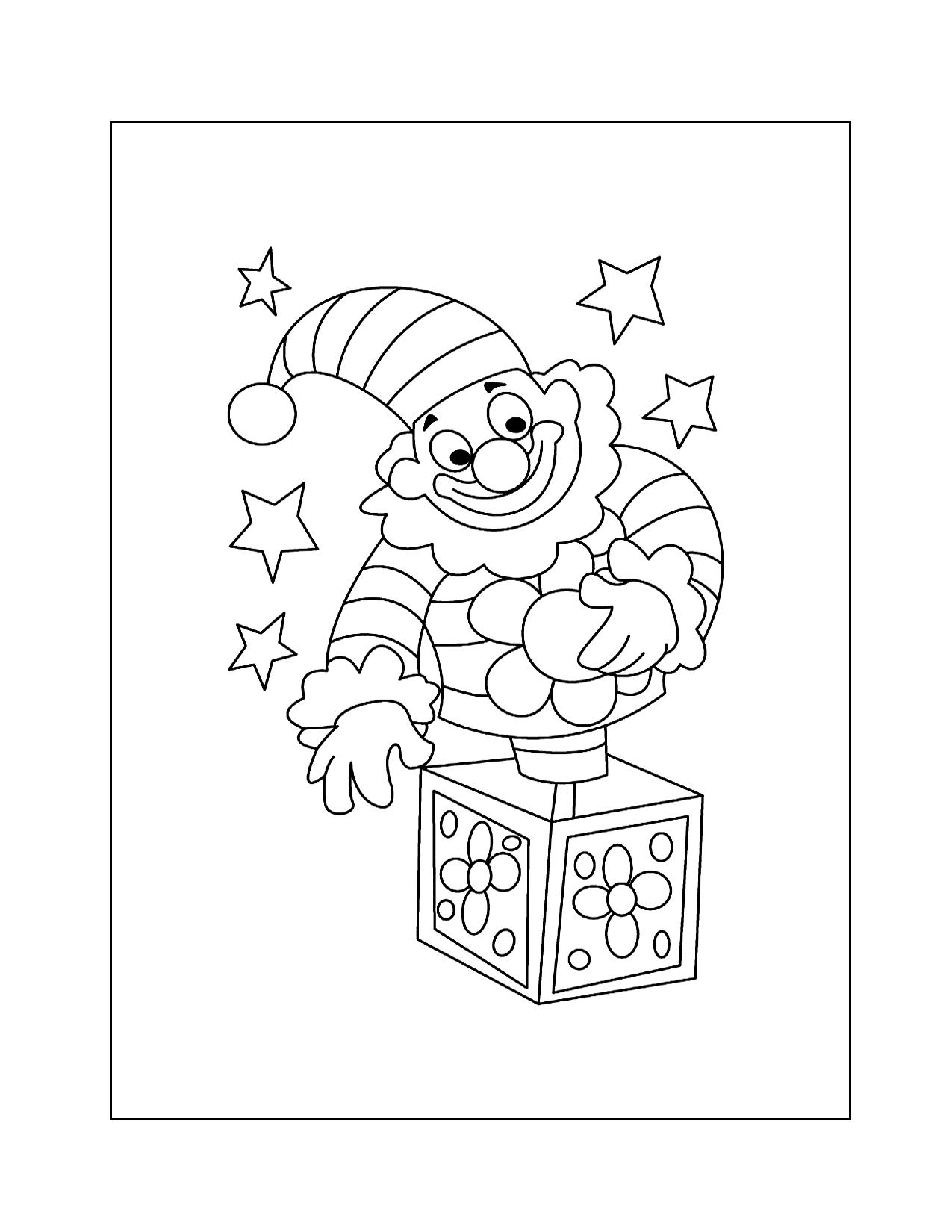 Jack In The Box Coloring Page