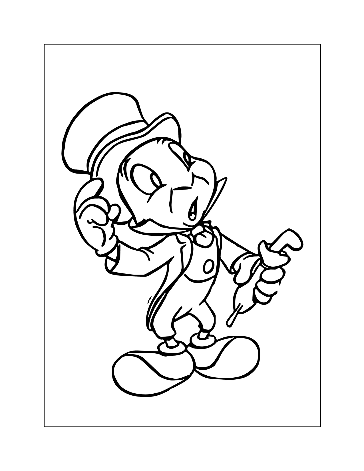 Jiminy Cricket Coloring Page