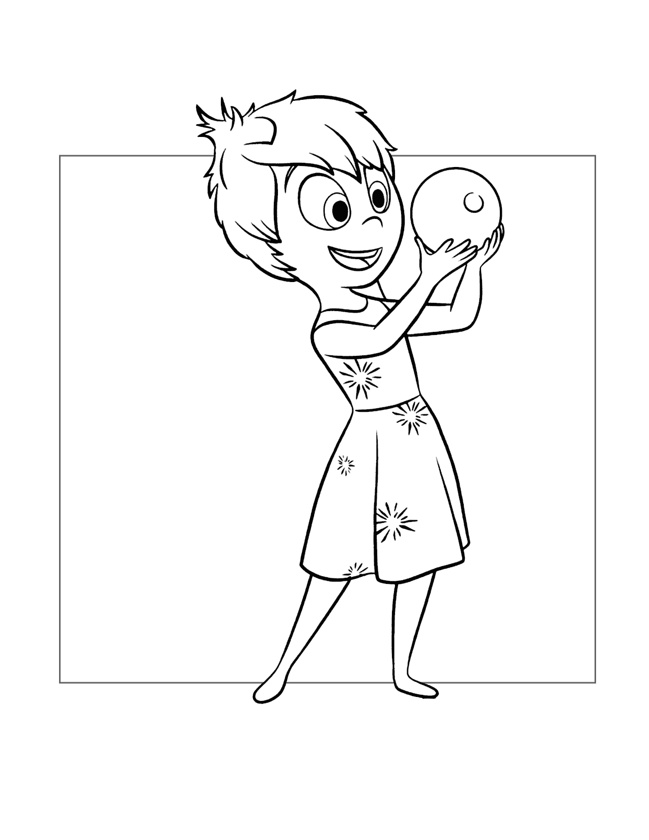 Joy Inside Out Coloring Page