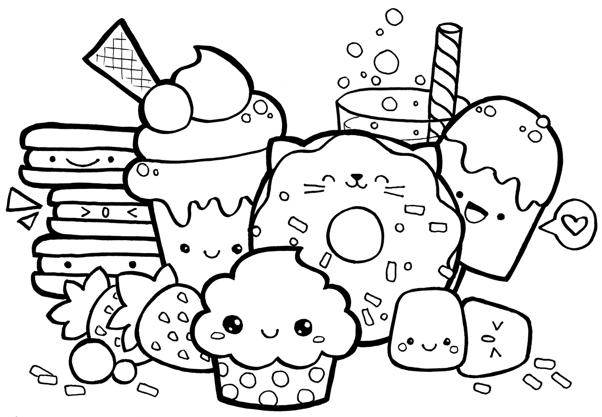 Food Coloring Pages – Printable Coloring Pages