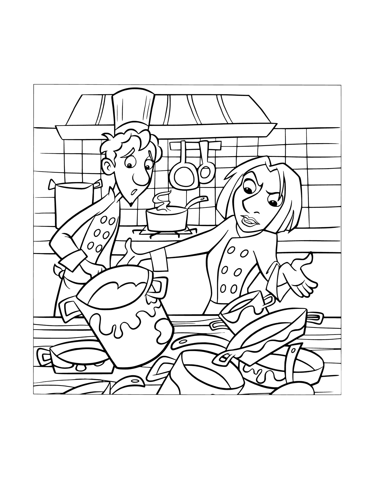 Keep Your Station Clear Ratatouille Coloring Page