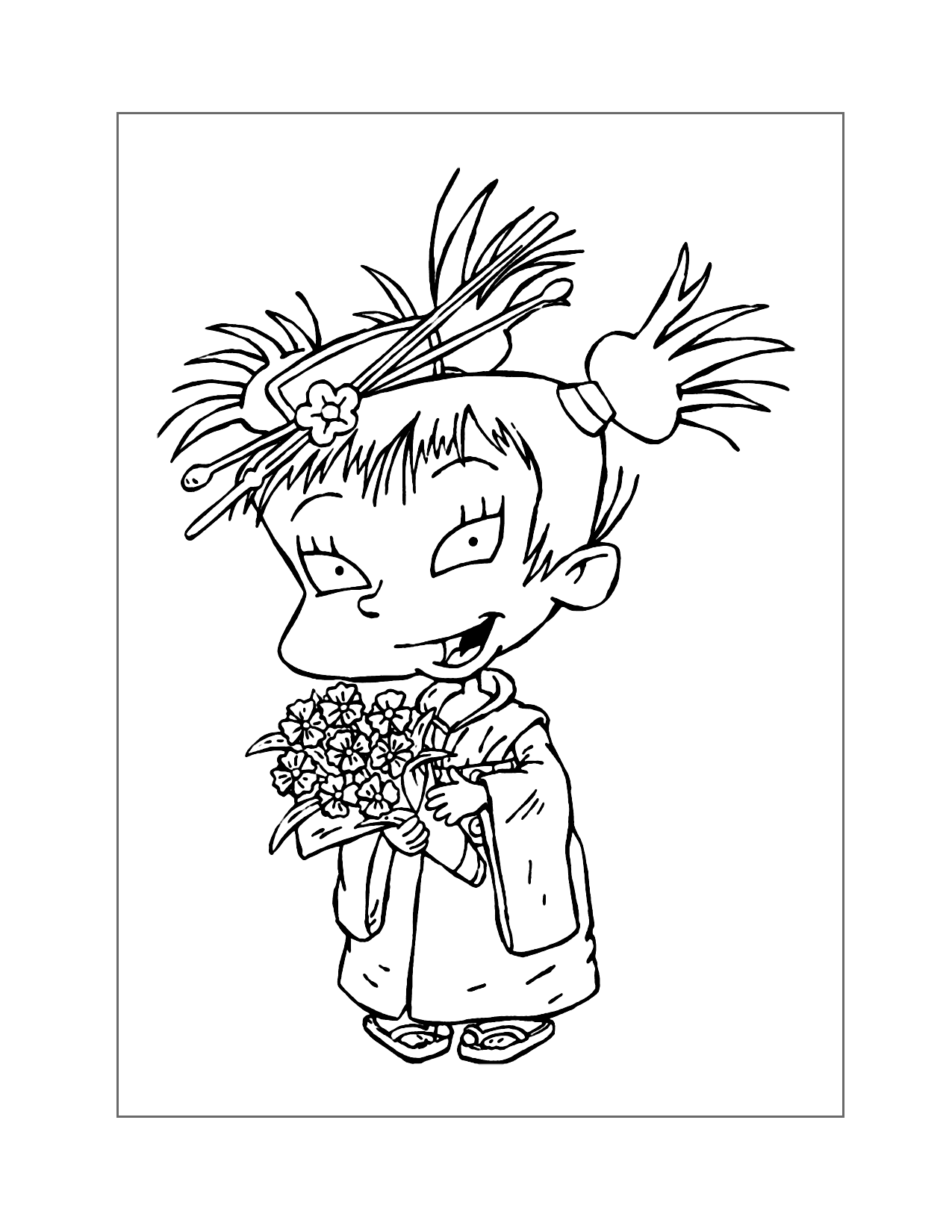 Kimi Finster Rugrats Coloring Page