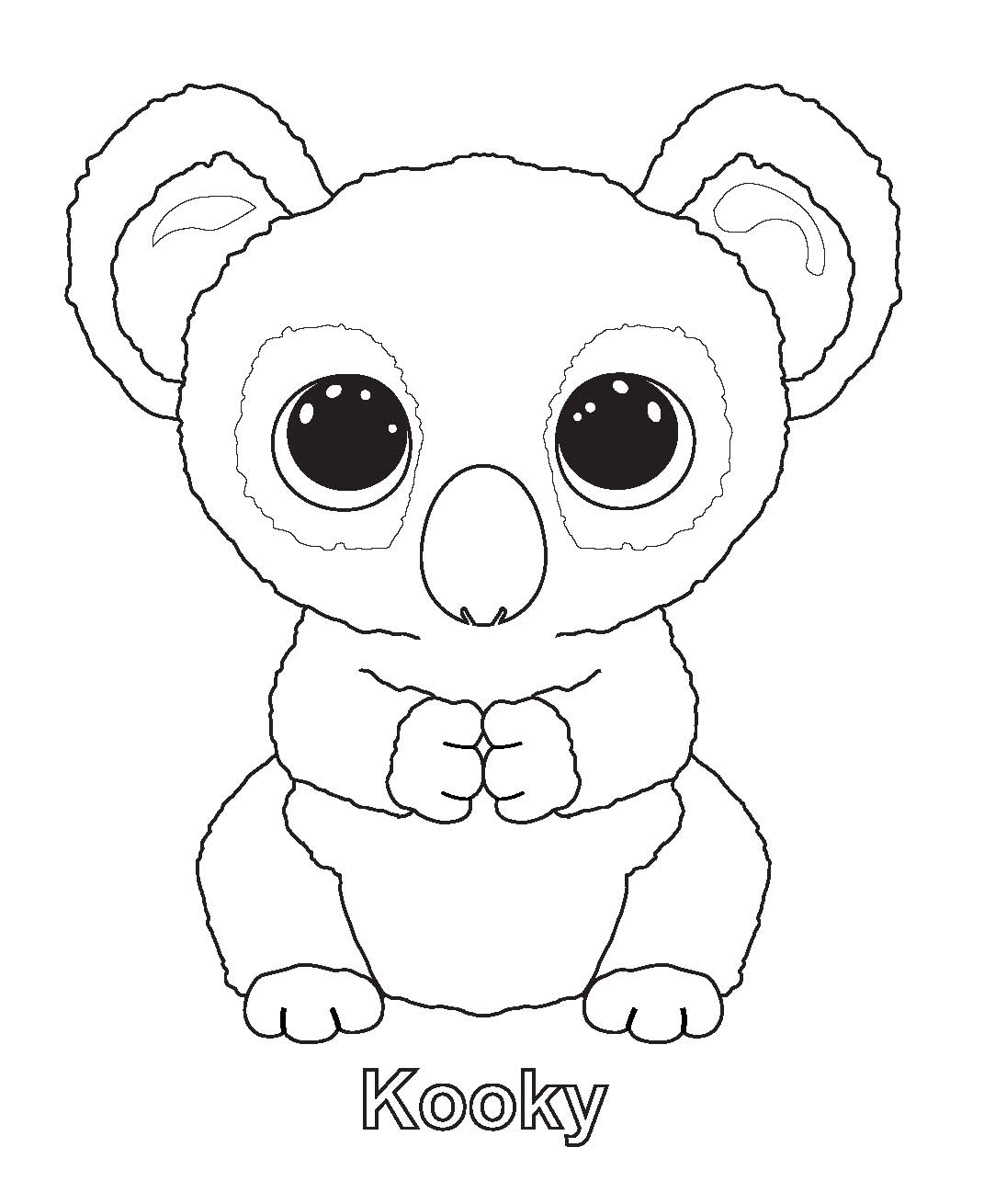 Kooky - Beanie Boo Coloring Pages
