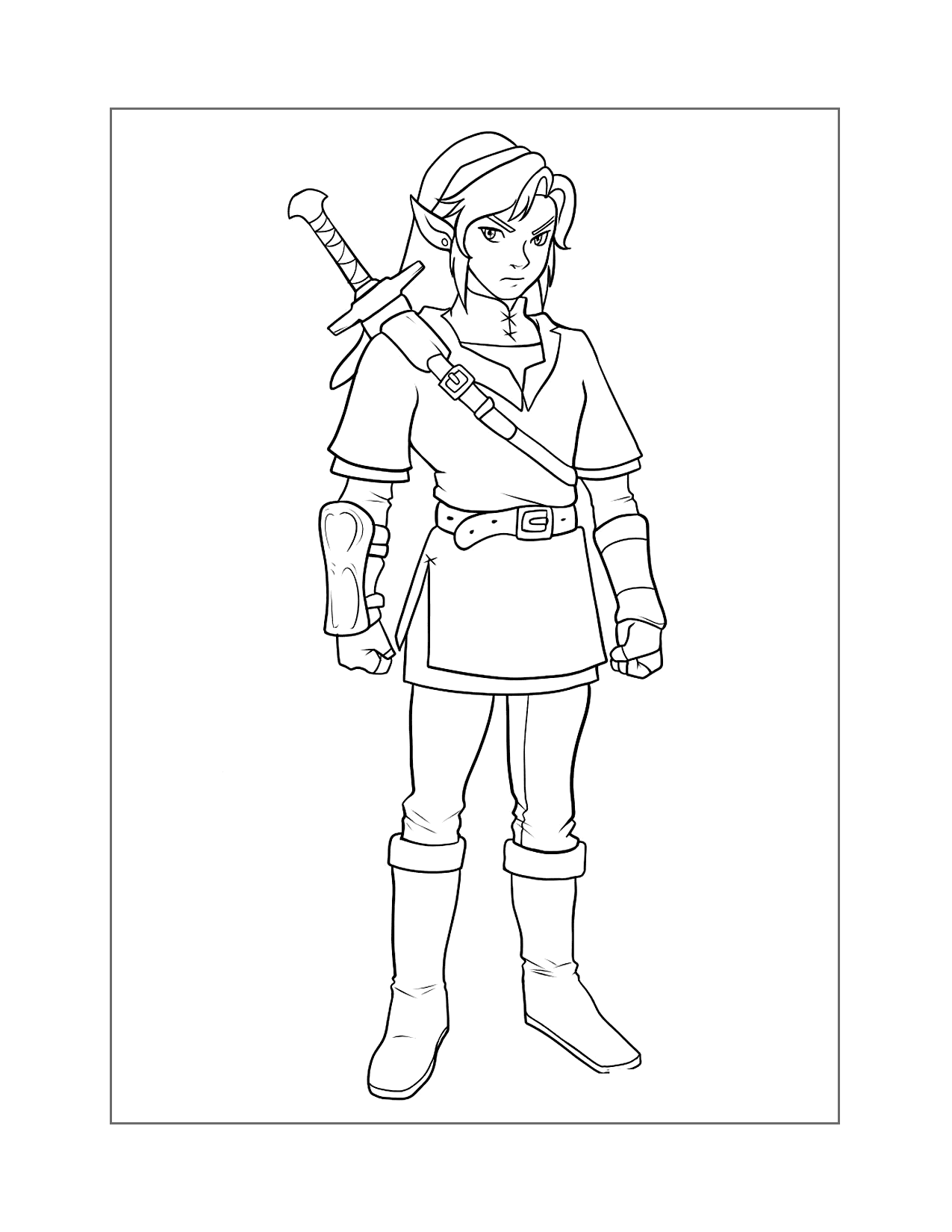 Legend Of Zelda Coloring Pages